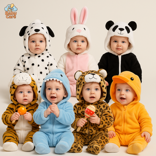 Grenouillère déguisement animaux bébé - vue de face