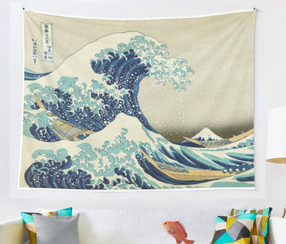 Grande serviette<Br>de plage japonaise