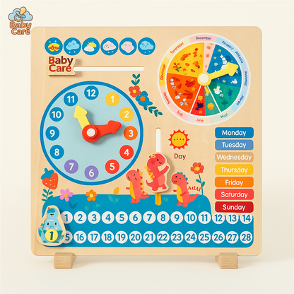 HorloJeu - Horloge d'Apprentissage Polyvalente pour Enfants - vue de face