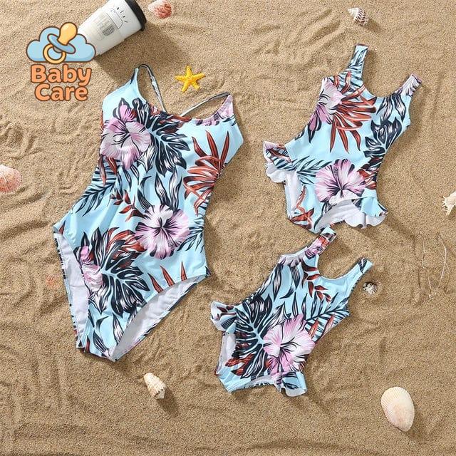 Maillot de bain assorti maman bébé fille bikini