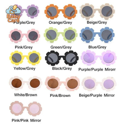 Lunettes de soleil tournesol pour bébé avec sangle