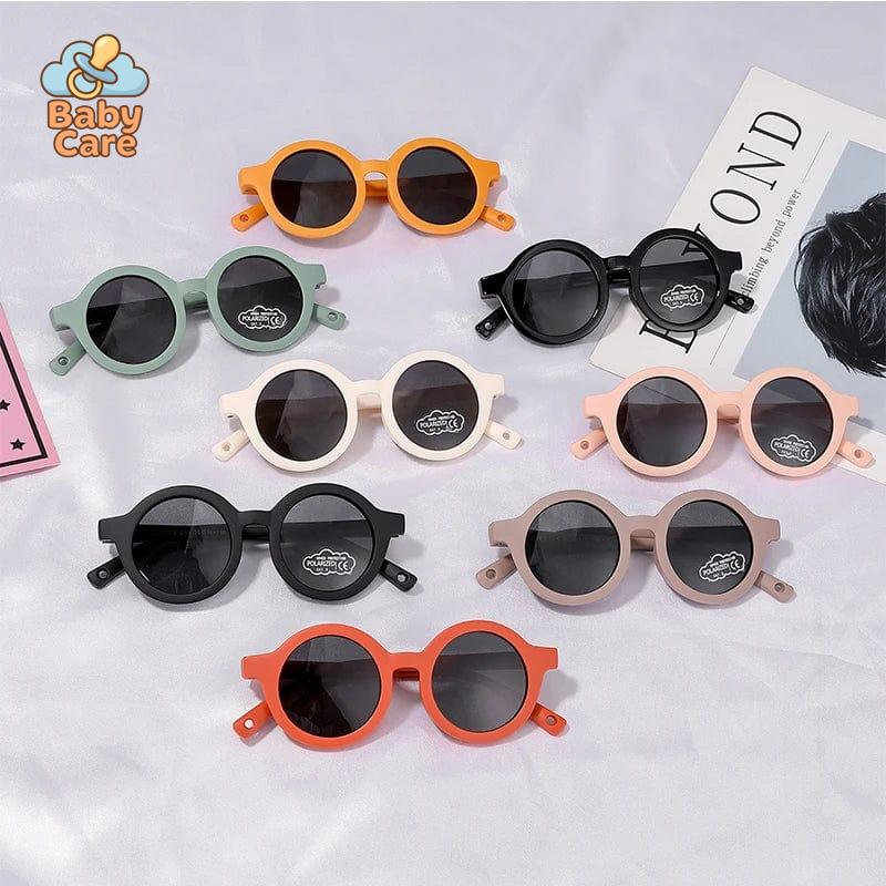 Lunettes de soleil bébé rondes avec sangle