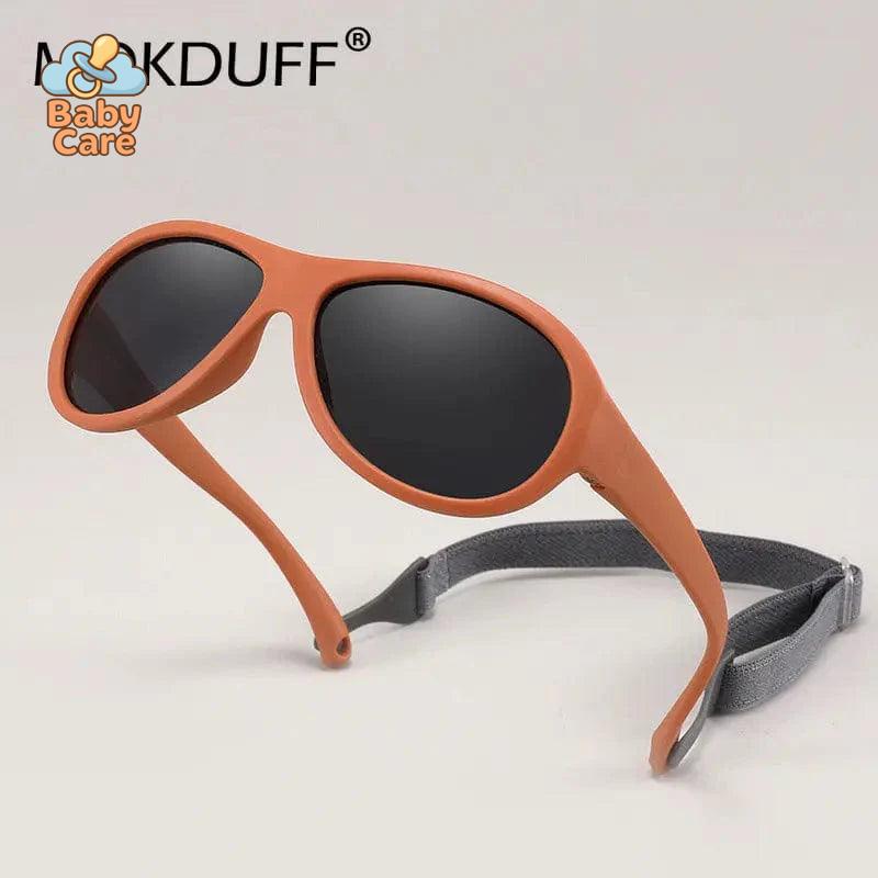 Lunettes de soleil bébé flexible avec sangle réglable 0-3 ans