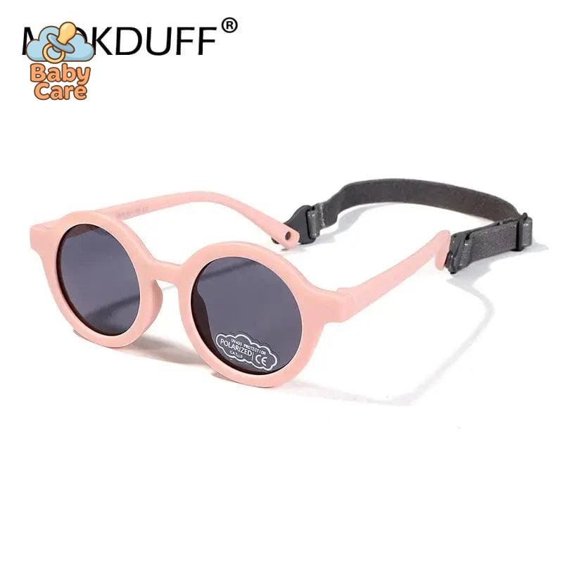 Lunettes de soleil bébé rondes avec sangle