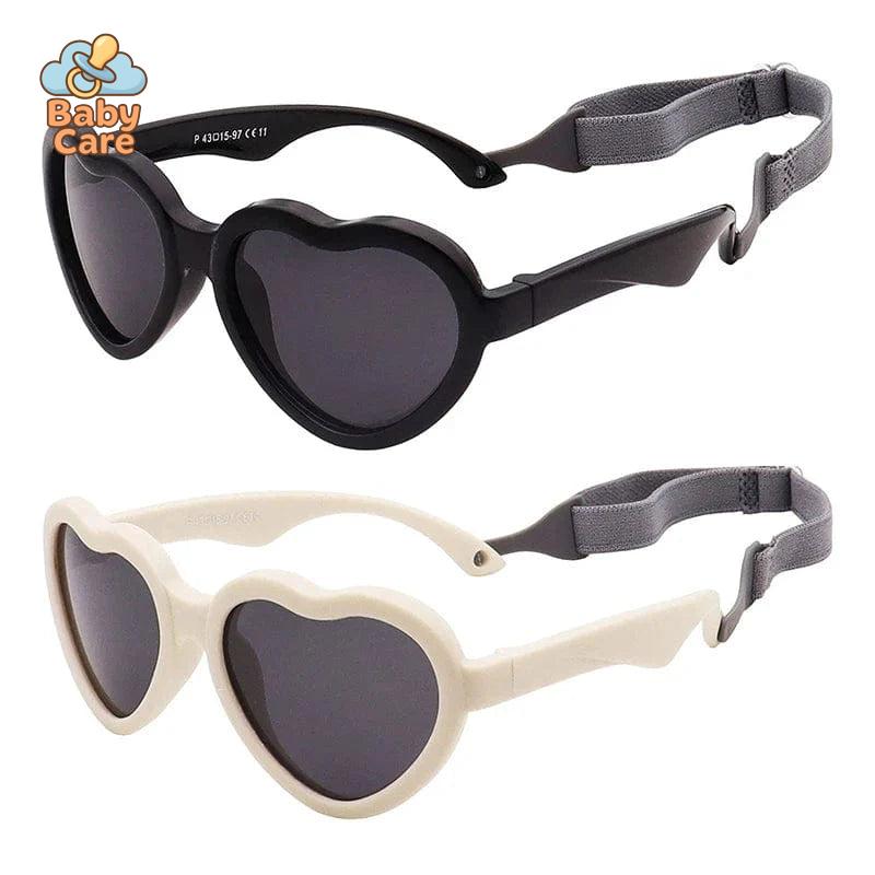 Lunettes de soleil bébé coeur 0-2 ans