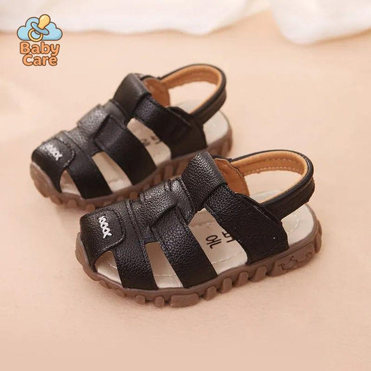 Sandales bébé garçon et filles en cuir souple