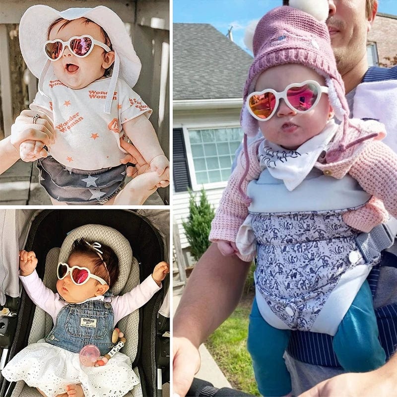 Lunettes de soleil bébé coeur 0-2 ans