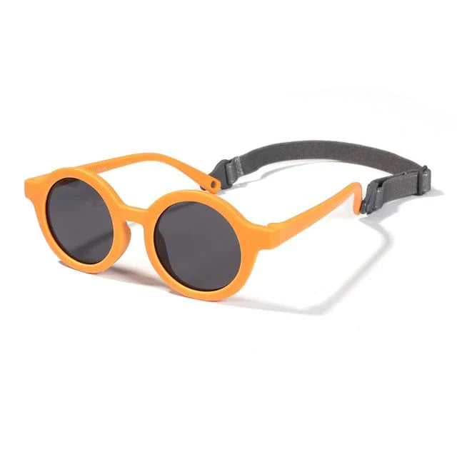 Lunettes de soleil bébé rondes avec sangle