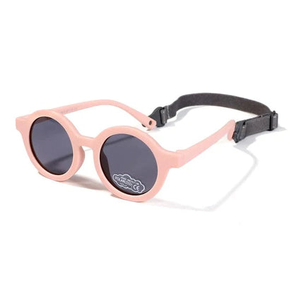 Lunettes de soleil bébé rondes avec sangle