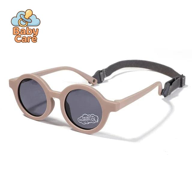 Lunettes de soleil bébé rondes avec sangle