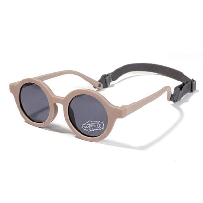 Lunettes de soleil bébé rondes avec sangle