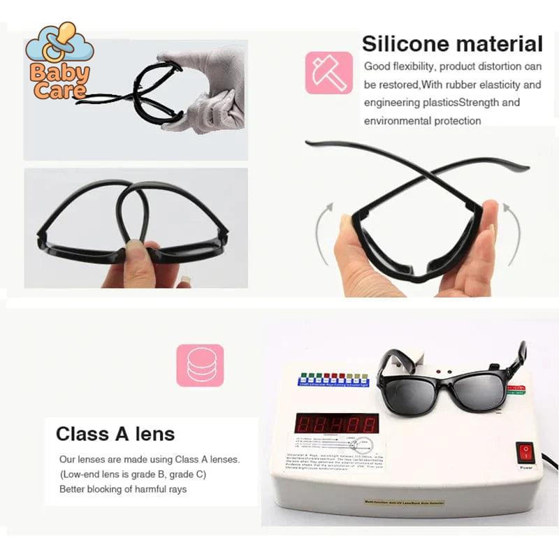 Lunettes de soleil tournesol pour bébé avec sangle