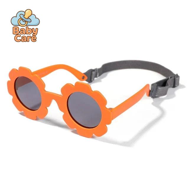 Lunettes de soleil tournesol pour bébé avec sangle