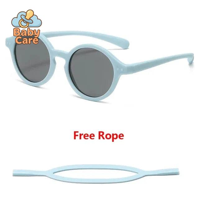 Lunettes de soleil bébé flexibles avec sangle UV400