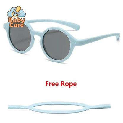 Lunettes de soleil bébé flexibles avec sangle UV400