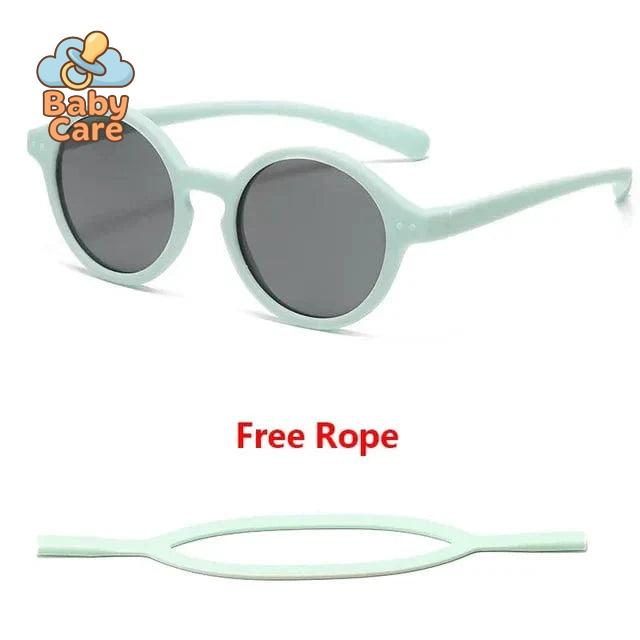 Lunettes de soleil bébé flexibles avec sangle UV400