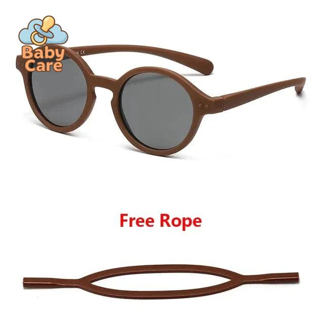 Lunettes de soleil bébé flexibles avec sangle UV400