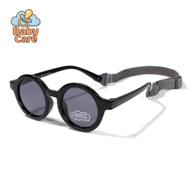 Lunettes de soleil bébé rondes avec sangle