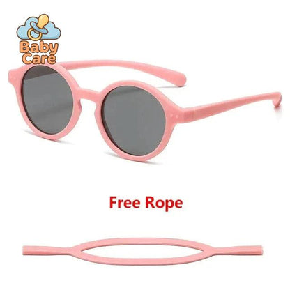 Lunettes de soleil bébé flexibles avec sangle UV400