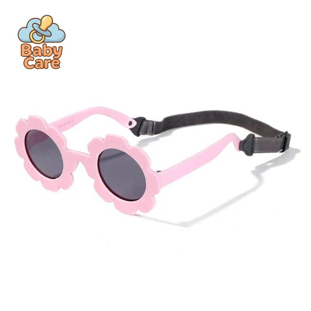 Lunettes de soleil tournesol pour bébé avec sangle