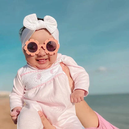 Lunettes de soleil tournesol pour bébé avec sangle