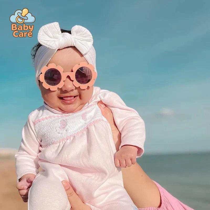 Lunettes de soleil tournesol pour bébé avec sangle