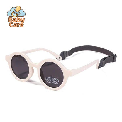 Lunettes de soleil bébé rondes avec sangle