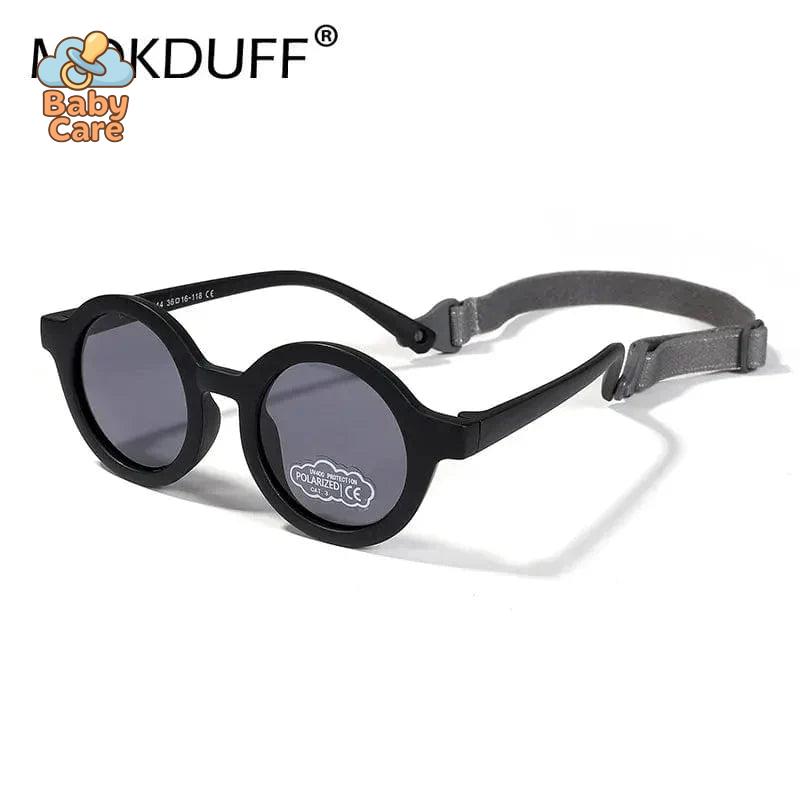 Lunettes de soleil bébé rondes avec sangle