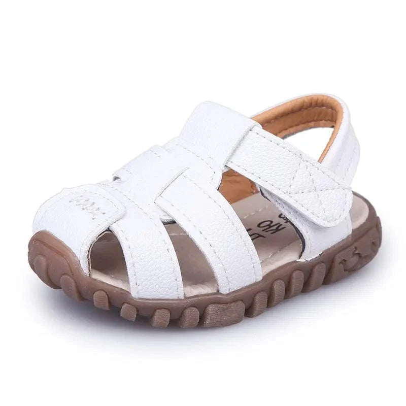 Sandales bébé garçon et filles en cuir souple