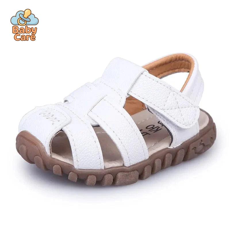 Sandales bébé garçon et filles en cuir souple