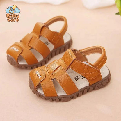 Sandales bébé garçon et filles en cuir souple