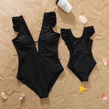 Maillot de bain assorti maman bébé fille bikini