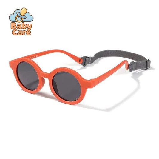Lunettes de soleil bébé rondes avec sangle