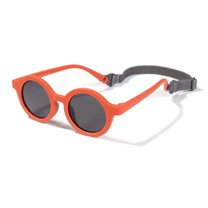 Lunettes de soleil bébé rondes avec sangle