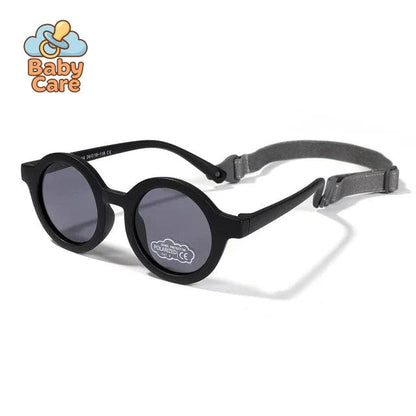 Lunettes de soleil bébé rondes avec sangle
