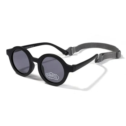 Lunettes de soleil bébé rondes avec sangle