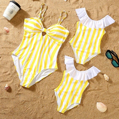 Maillot de bain assorti maman bébé fille bikini