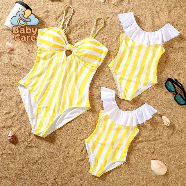 Maillot de bain assorti maman bébé fille bikini