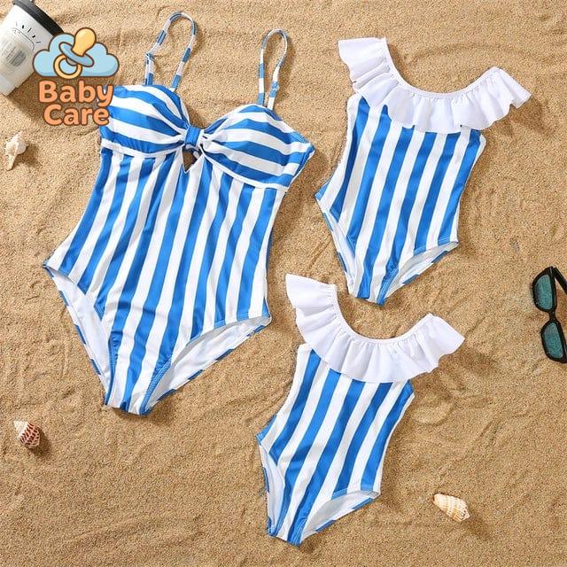 Maillot de bain assorti maman bébé fille bikini