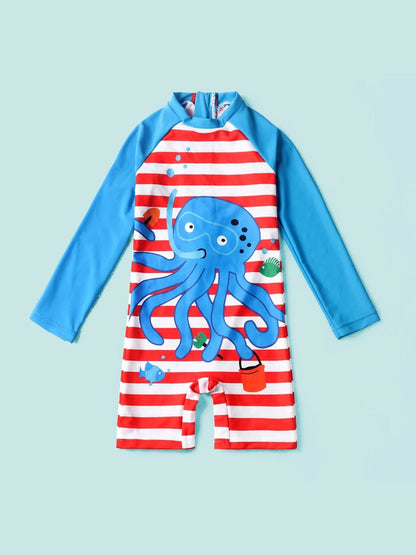 Maillot de bain bébé pieuvre protection UV