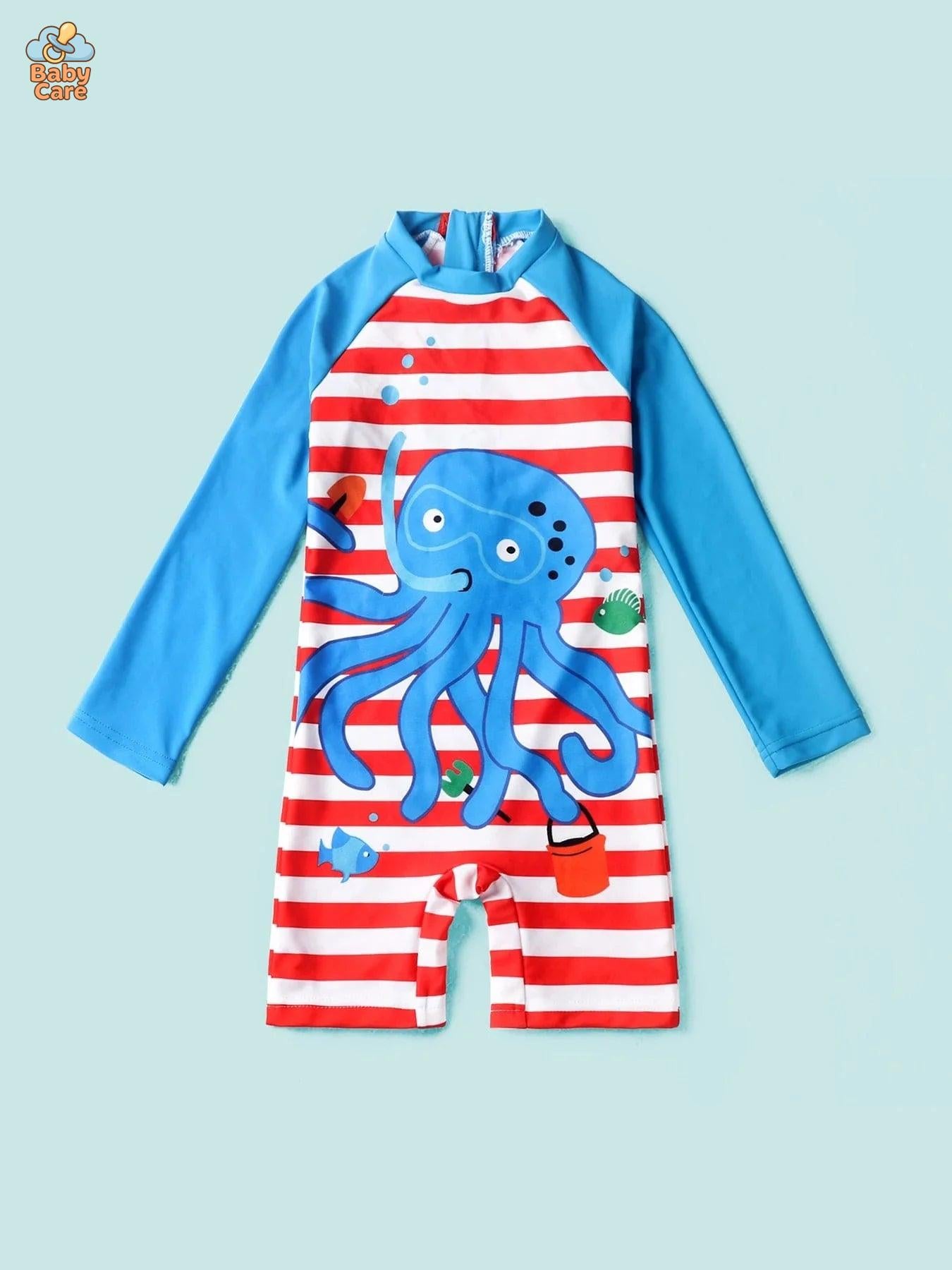 Maillot de bain bébé pieuvre protection UV