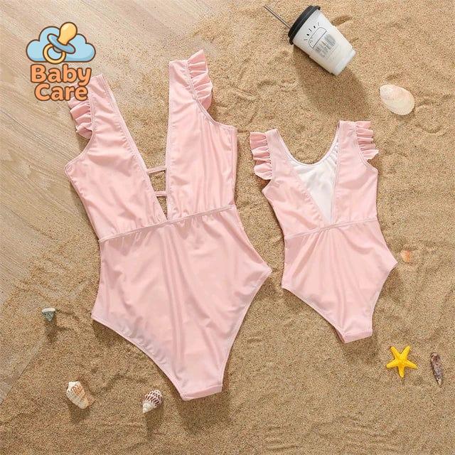 Maillot de bain assorti maman bébé fille bikini