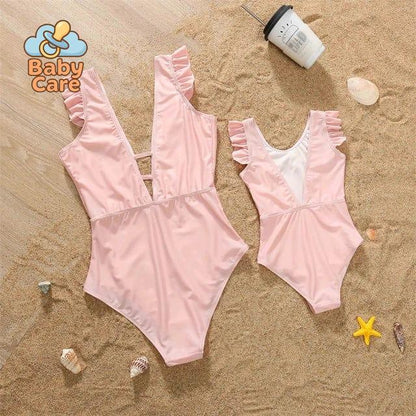 Maillot de bain assorti maman bébé fille bikini