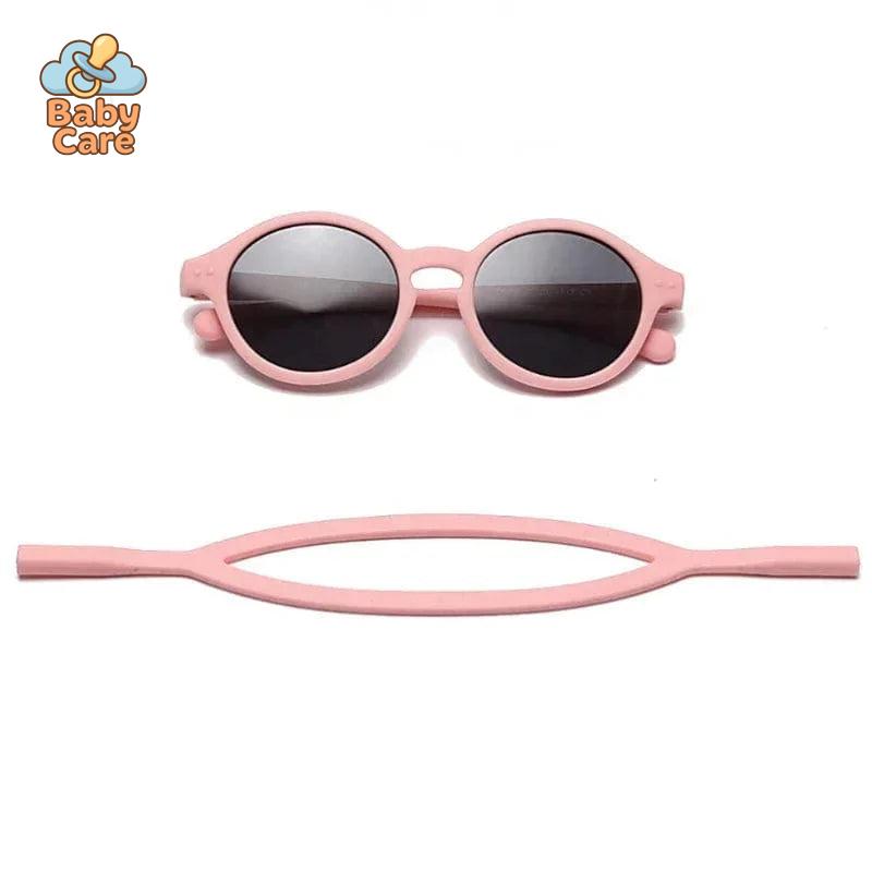 Lunettes de soleil bébé flexibles avec sangle UV400