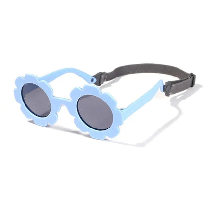 Lunettes de soleil tournesol pour bébé avec sangle