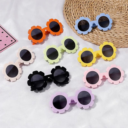 Lunettes de soleil tournesol pour bébé avec sangle