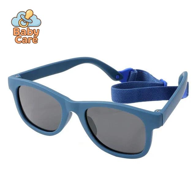 Lunettes de soleil bébé polarisées flexibles avec sangle