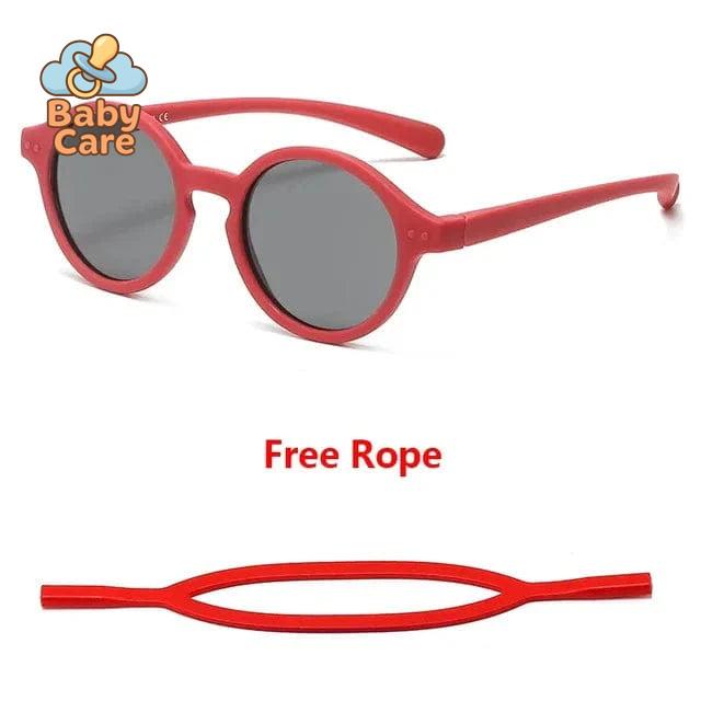 Lunettes de soleil bébé flexibles avec sangle UV400