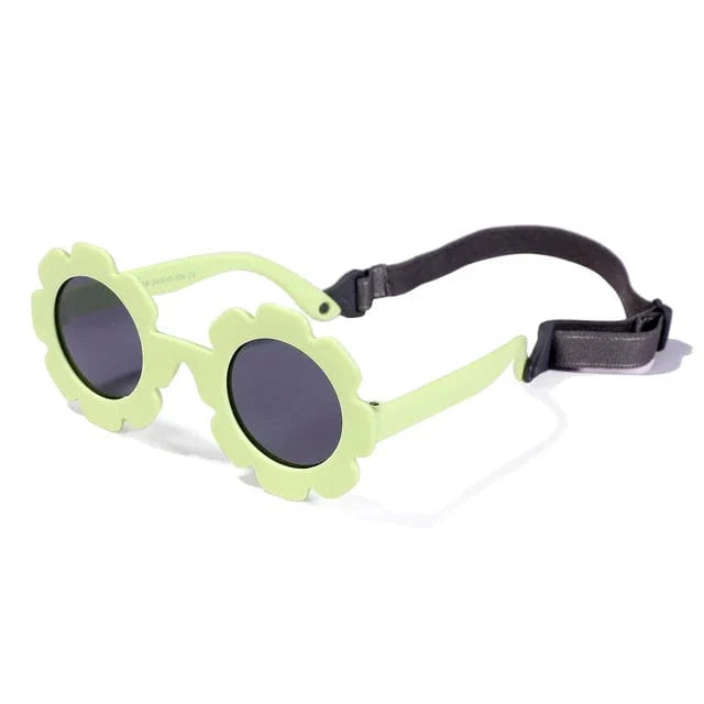 Lunettes de soleil tournesol pour bébé avec sangle