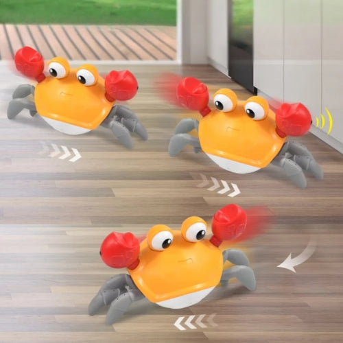 Jouet d’éveil pour bébé crabe rampant avec lumières et musique